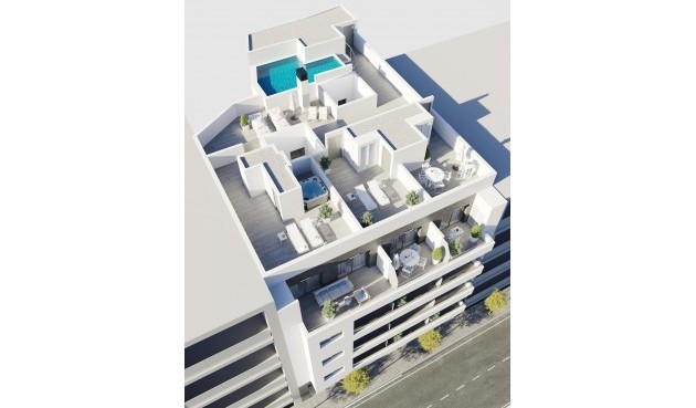 Toppleilighet - Nybygg - Torrevieja - Centro