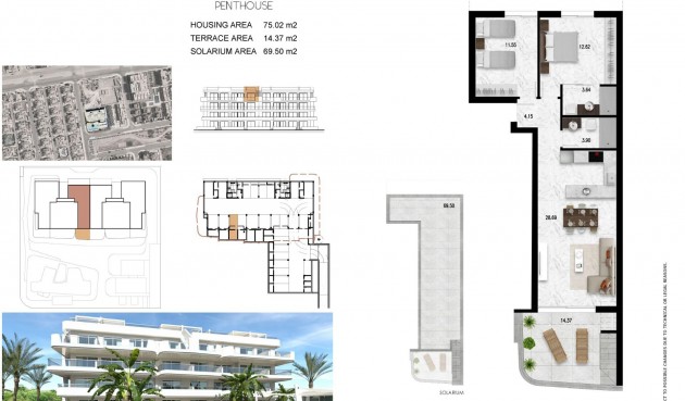 Nybygg - Toppleilighet -
Orihuela Costa - Lomas de Cabo Roig