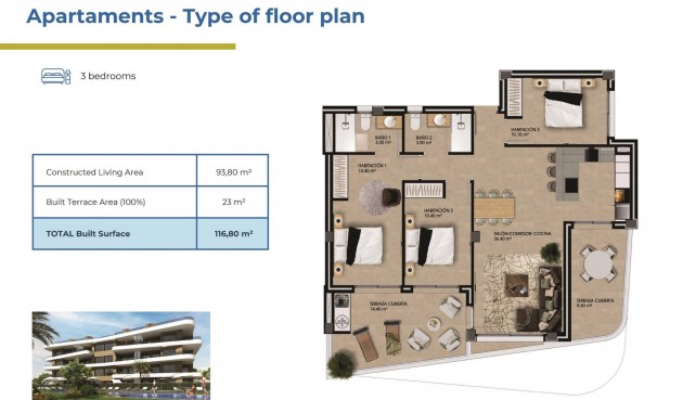 Nybyggnation - Apartment -
Orihuela Costa - Punta Prima