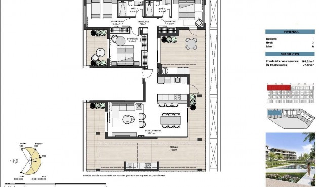 New Build - Penthouse -
Torre Pacheco - Santa Rosalia Lake And Life Resort