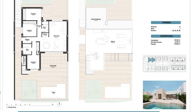 Obra nueva - Villa -
Los Alcazares - Serena Golf