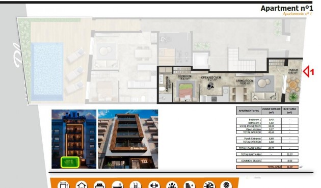 Nybygg - Apartment -
Torrevieja - Playa de El Cura