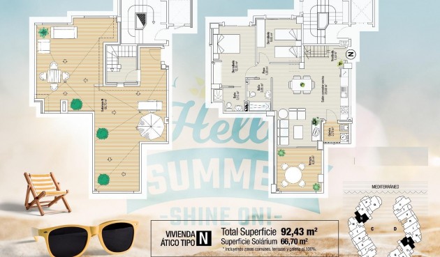 Nybygg - Toppleilighet -
La Manga del Mar Menor - La Manga