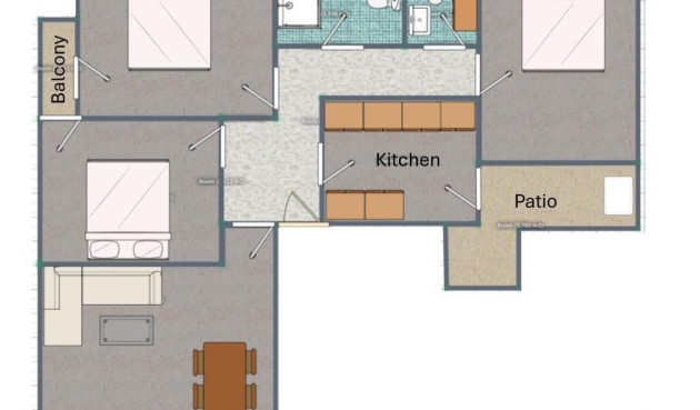 Brukt - Apartment -
Torrevieja - Las Piscinas Naturales