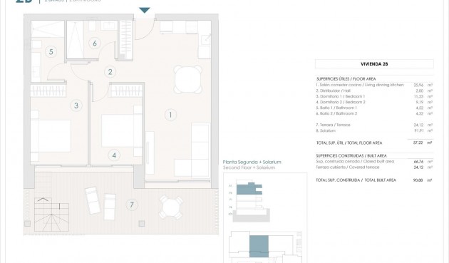 Nybyggnation - Takvåning -
Benijofar - Pueblo