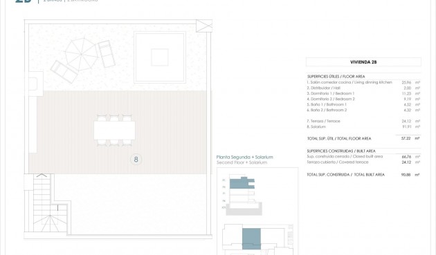 Nybyggnation - Takvåning -
Benijofar - Pueblo