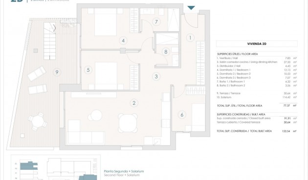 Nybyggnation - Takvåning -
Benijofar - Pueblo