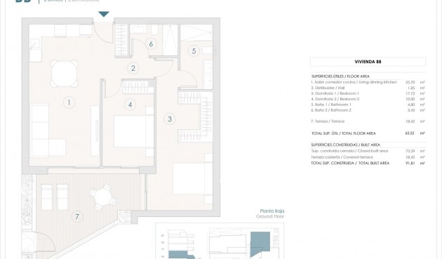 Nybyggnation - Apartment -
Benijofar - Pueblo