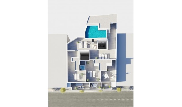 Nybygg - Toppleilighet -
Torrevieja - Centro