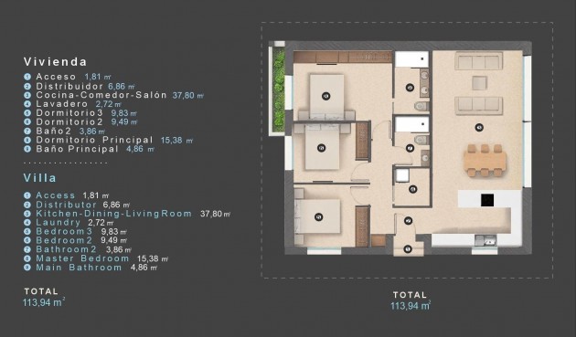 Nybygg - Villa -
Orihuela Costa - Las Filipinas