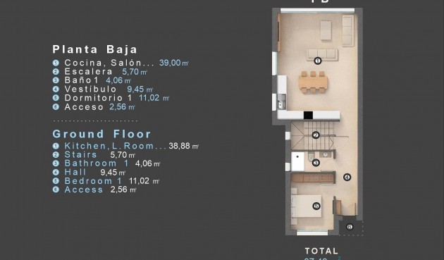 Nybygg - Villa -
Orihuela Costa - Las Filipinas