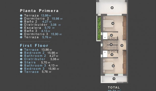 Nybygg - Villa -
Orihuela Costa - Las Filipinas