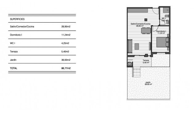 Återförsäljning - Apartment -
San Miguel de Salinas - Inland