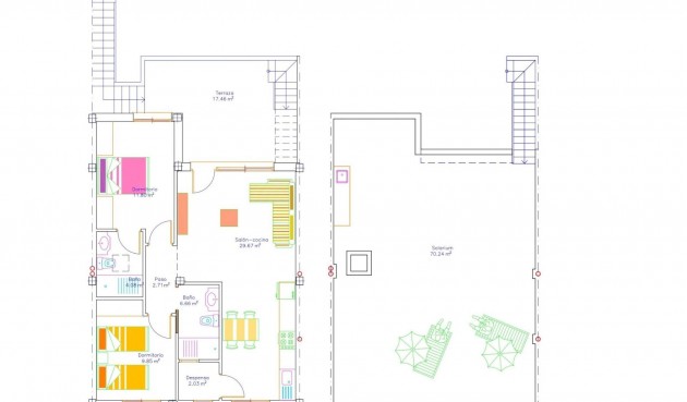 Nybygg - Bungalow -
San Javier - pueblo