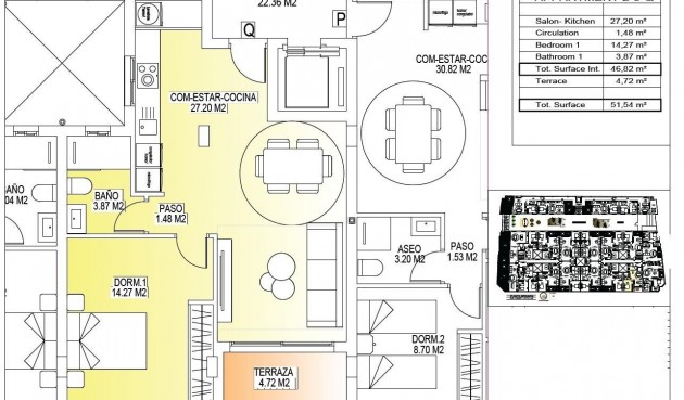 Nybygg - Toppleilighet -
San Miguel de Salinas - Pueblo