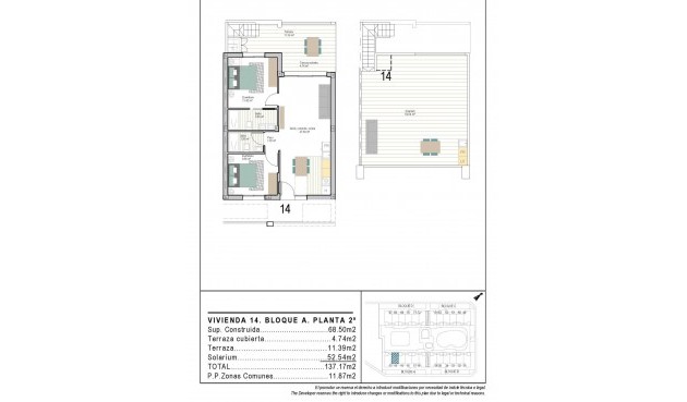 Nybyggnation - Takvåning -
Torre Pacheco - San Cayetano