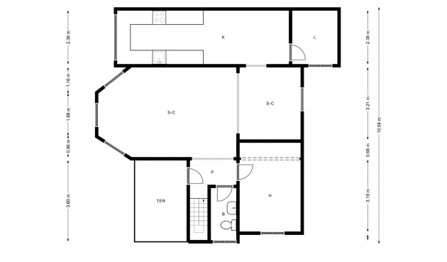 Brukt - Town House -
Orihuela Costa - Los Almendros-la Florida