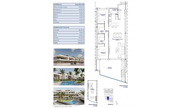 Nybygg - Bungalow -
Pilar de la Horadada - pueblo