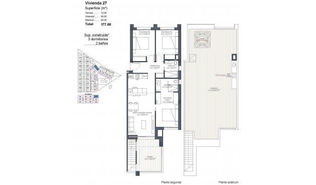 Nybygg - Toppleilighet -
Los Alcazares - Serena Golf