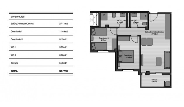 Återförsäljning - Apartment -
San Miguel de Salinas - Inland