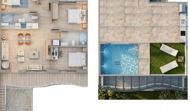 Nybyggnation - Bungalow -
Pilar de la Horadada - parques de Andromeda