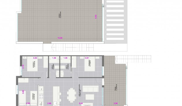 Nybygg - Bungalow -
Pilar de la Horadada - pueblo