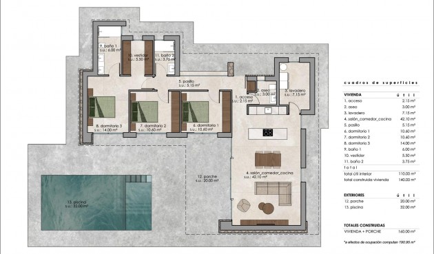 Nybygg - Villa -
Pinoso - Lel