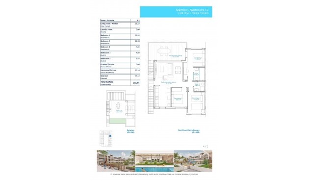Nybygg - Bungalow -
Pilar de la Horadada - Playa de las Higuericas