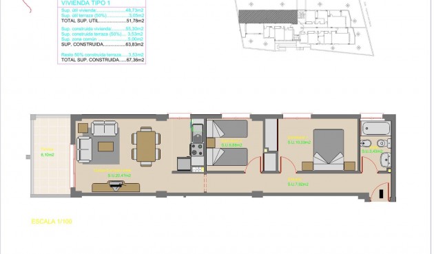 Brukt - Apartment -
Guardamar del Segura - Puerto Deportivo