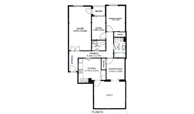 Brukt - Apartment -
Murcia - San Benito-patiño