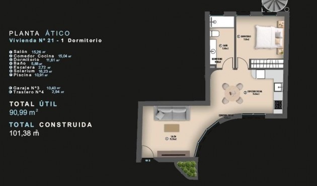 Nybyggnation - Takvåning -
Torrevieja - Centro