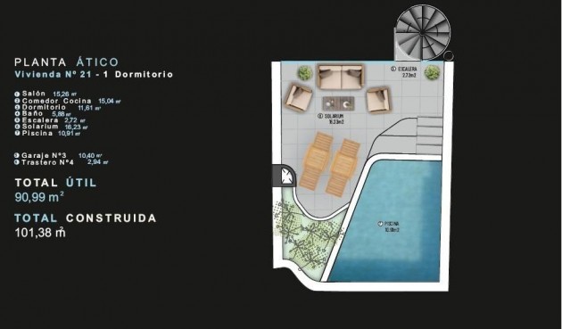 Nybyggnation - Takvåning -
Torrevieja - Centro