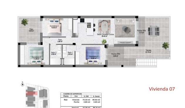 New Build - Bungalow -
Pilar de la Horadada - pueblo