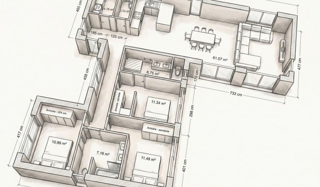 Obra nueva - Villa -
Aspe - urbanizaciones