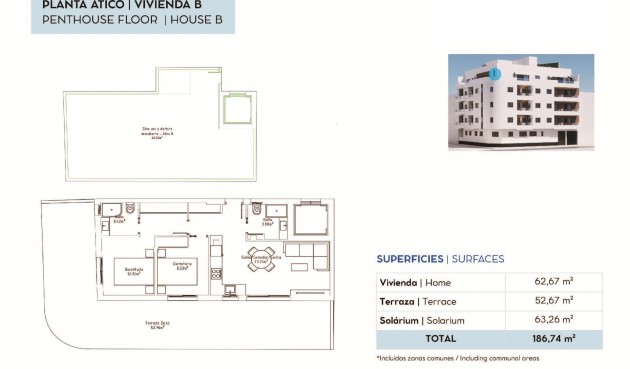 Nybygg - Toppleilighet -
Torrevieja - pueblo