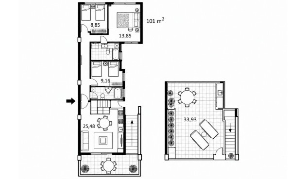 Brukt - Apartment -
Almoradí - Inland