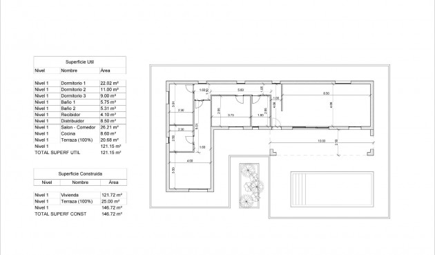 Nybygg - Villa -
Pinoso - Lel